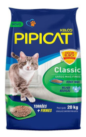 Areia Higinica Pipicat Classic para Gatos 20 kg