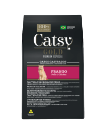 Rao Catsy para Gatos Gold Premium Especial Gatos Castrados Frango 10,1 kg 