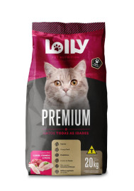 Rao Lolly Premium para Gatos Todas as Idades Sabor Carne, Frango e Peixe 20 kg