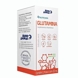 Suplemento Nutrisana Glutamina para Ces e Gatos 20ml