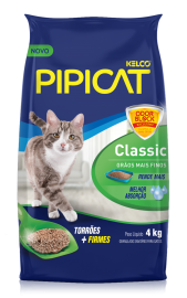Areia Higinica Pipicat Classic para Gatos 4 kg